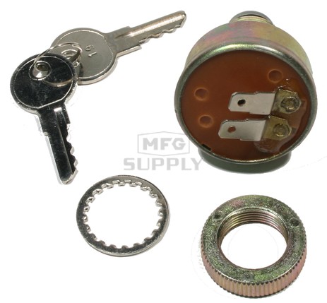 01-118-19 Polaris Aftermarket Ignition Switch with Keys for Various 1991-1999 Manual Start Model Snowmobiles