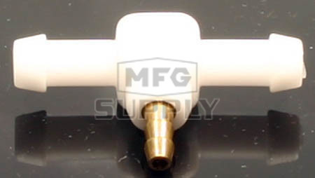 07-7161M - 3/16" or 1/4" T fitting,  1/8" primer line fitting (metal primer fitting)