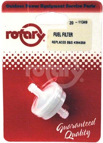 20-11349 - Fuel Filter 1/4" Round Carded