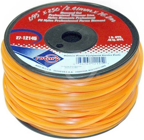 27-12146-Orange Diamond Cut Professional Trimmer Line