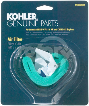 19-1288310S1 - Carded Oem Air Filter Kit Kohler