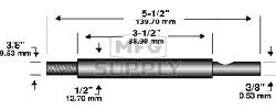 16-1252 - Edger Shaft Replaces-Trim All 3/8" UNF