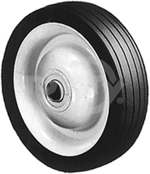 6-275 - 6" X 1.75" Steel Wheel with 1/2" ID Ball Bearing (Rib Tread)