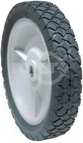 7-2990 - 9" X 1.75" Snapper 14604, 12496 Plastic Wheel with 9/16" X 7/16" Oblong Hole