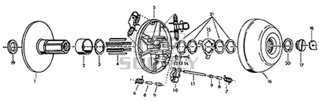 302362A - # 5: Moveable Face for 340 Drive Clutch