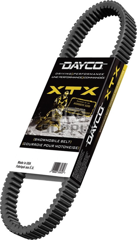 XTX5064 - Polaris Dayco XTX (Xtreme Torque) Belt. Fits various 14-24 Polaris 550cc Snowmobiles