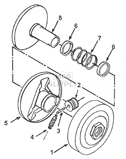 203022A - # 5: Movable Face & Hub for 40C Drive Clutch