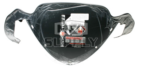 450-261-50 - Polaris X-Low 10" Solid Black Windshield for many IQ chassis Snowmobiles.