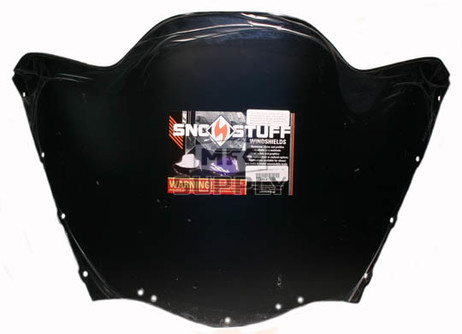 450-613-50 - Yamaha Low Sport Solid Black Windshield. Vmax Chassis.