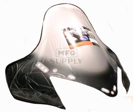 450-652-10 - Yamaha tall 17-1/2" Black Graphics on Clear Windshield. RX-1, RS Vector, Rage.