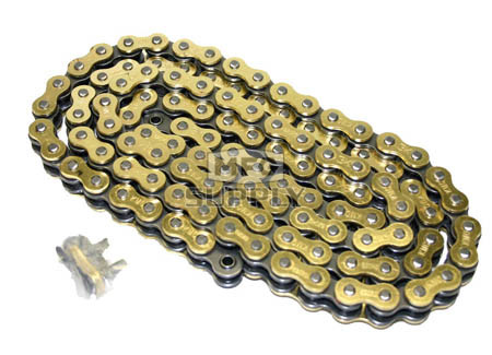 520GO-ORING-102 - Gold 520 O-Ring ATV Chain. 102 pins
