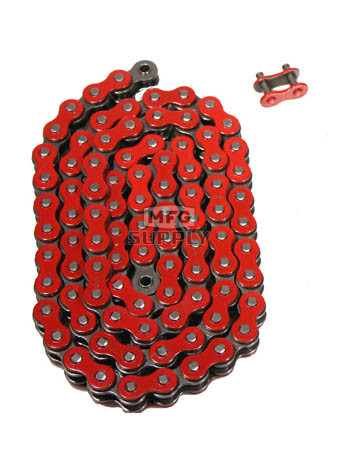 520RD-ORING-102 - Red 520 O-Ring ATV Chain. 102 pins