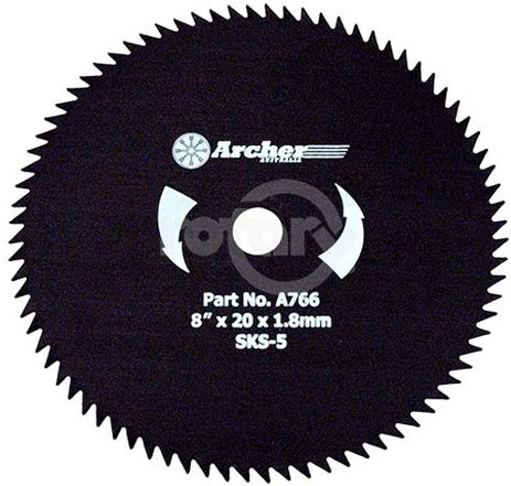 27-5959 - 8" Weed Trimmer Blade 80T, 20MM Bore