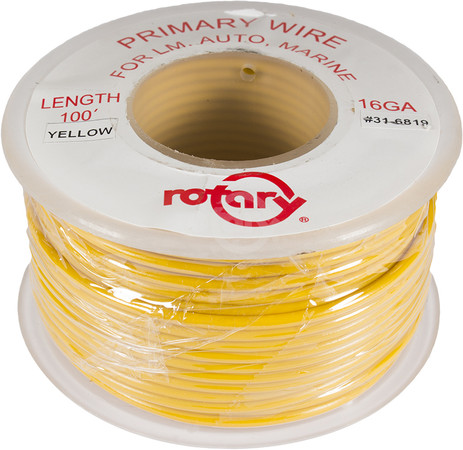 31-6819 - 16 AWG Primary Wire 100' (Yellow)