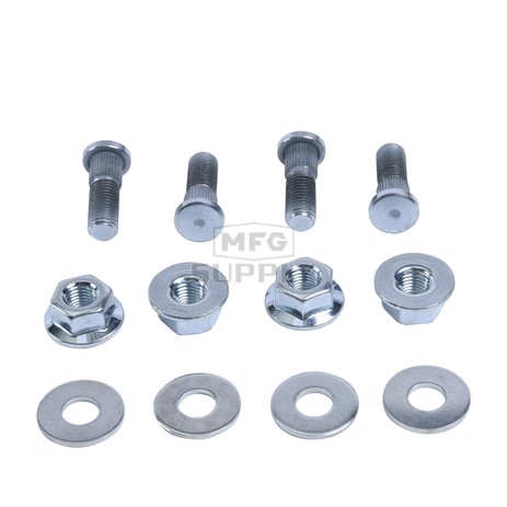 85-1034 - FRONT & REAR WHEEL STUD AND NUT KIT FOR KAWASAKI BRUTE FORCE ,KFX450R & PRAIRIE ATVs