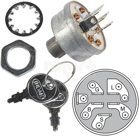 31-9853 - MTD Ignition Switch. Replaces 725-1396 & 925-1396.