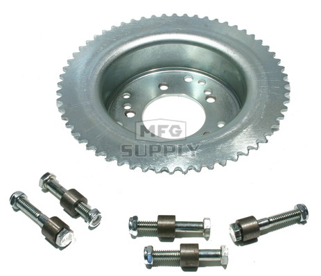 AZ2217-1816 - 60 Tooth Sprocket/Drum Assembly, Machined ID, Drilled to fit Astro Wheels