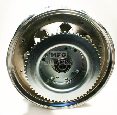 AZ10154 - 10" Steel Wheel w/Riveted #35 Sprockets & Drums-60 Tooth, 5/8" Bearing