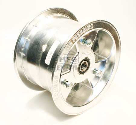 AZ1125 - 6" Aluminum Wheel, 4" wide, 5/8" ID Bearing