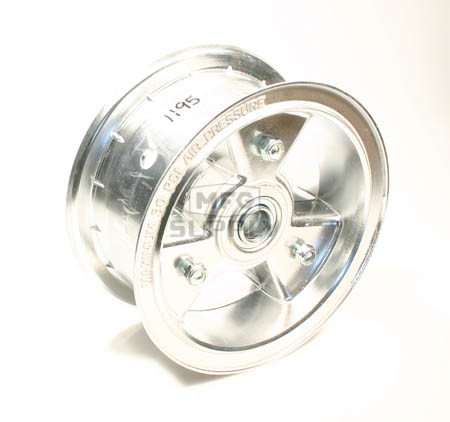 AZ1195 - 6" Aluminum Wheel, 3" wide, 3/4" ID Bearing