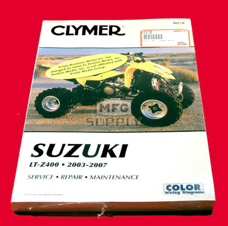 CM270 - 03-08 Suzuki LTZ400 Repair & Maintenance manual.