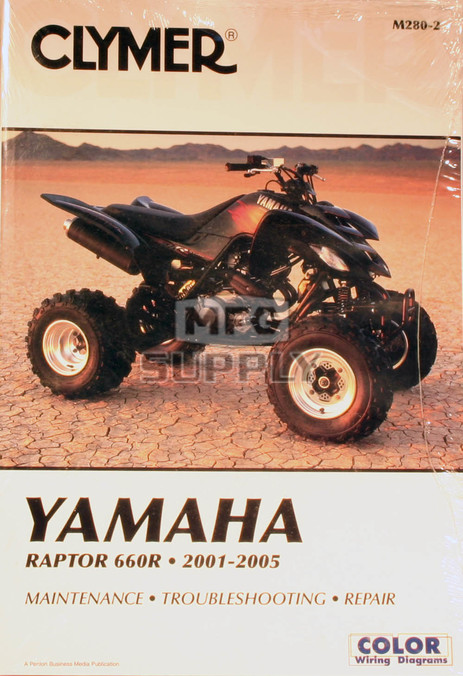 CM280 - 01-05 Yamaha YFM660R Raptor Repair & Maintenance manual.