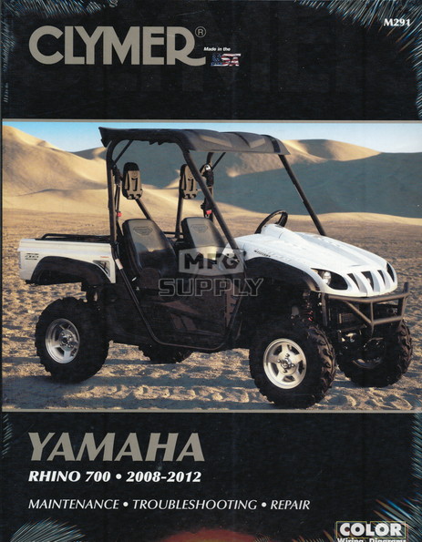 CM291 - 08-12 Yamaha Rhino 700 Repair & Maintenance manual.