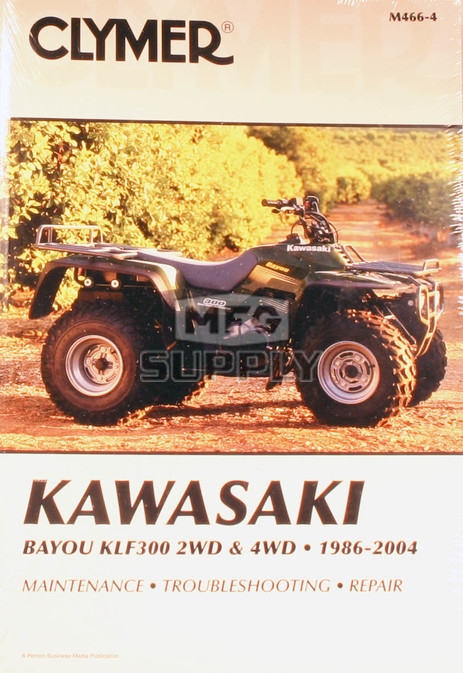 CM466 - 86-04 Kawasaki KLF300 Bayou Repair & Maintenance manual.