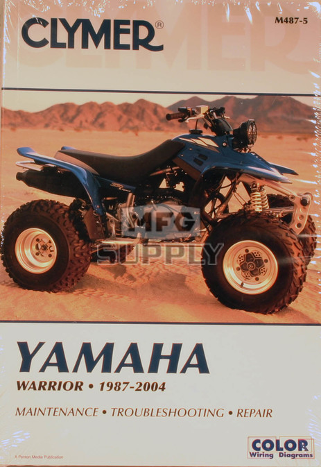 CM487 - 87-04 Yamaha YFM350X Warrior Repair & Maintenance manual.