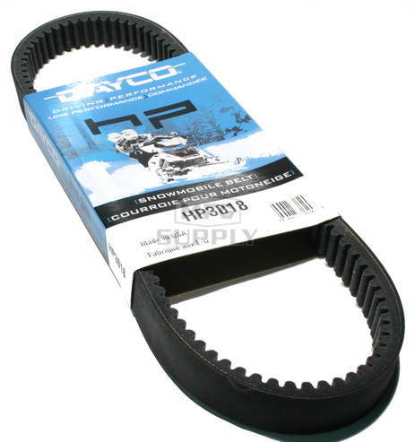 HP3018 - Arctic Cat Dayco HP (High Performance) Belt. Fits many low to mid power 74-81 Arctic Cat Snowmobiles.