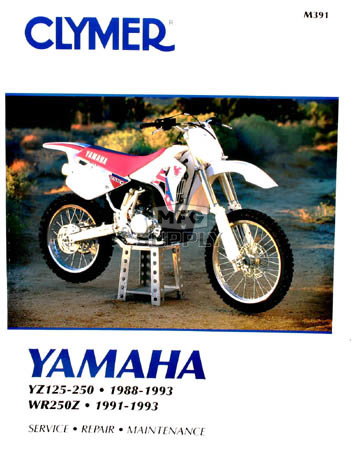 CM391 - 88-93 Yamaha YZ125-250 & 91-93 WR250Z Repair & Maintenance manual