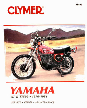 CM405 - 76-81 Yamaha XT500 & TT500 Repair & Maintenance manual