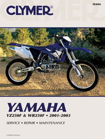 CM406 - 01-03 Yamaha YZ250F & WR250F Repair & Maintenance manual