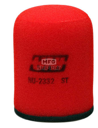 NU-2332ST - Uni-Filter Two-Stage Air Filter. For 08 Kawasaki KFX 450R