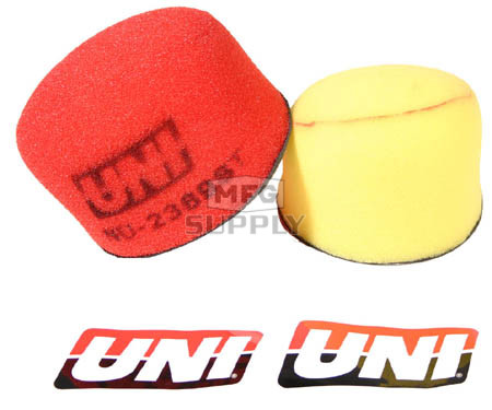 NU-2369ST - Uni-Filter Two-Stage Air Filter. For 91-07 Kawasaki KX 80/85/100