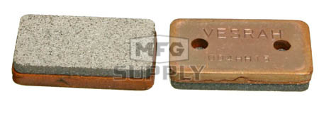 Cyleto Front & Rear Brake Pads for Arctic Cat 250 300 400 500 2x4 4x4 1998 1999 2000 2001 2002 2003 2004 