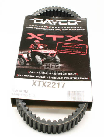 XTX2217 - Kawasaki Dayco XTX (Xtreme Torque) Belt. Fits 04 & newer higher performance Kawasaki ATVs.