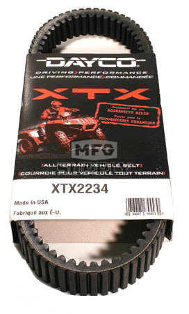 XTX2234-W1 - Arctic Cat Dayco XTX (Xtreme Torque) Belt. Fits newer 700 and 1000 models.