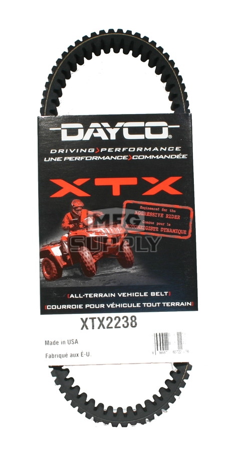 XTX2238 - Arctic Cat Dayco  XTX (Xtreme Torque) Belt. Fits 05-newer models.