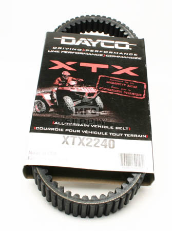 XTX2240-W1 - Yamaha Dayco XTX (Xtreme Torque) Belt. Fits many 350cc ATV models.
