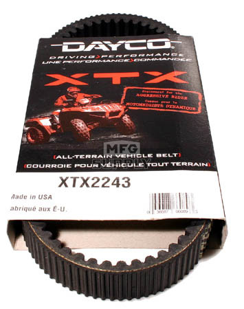 XTX2243 - Arctic Cat Dayco  XTX (Xtreme Torque) Belt. Fits 08 and newer 366.