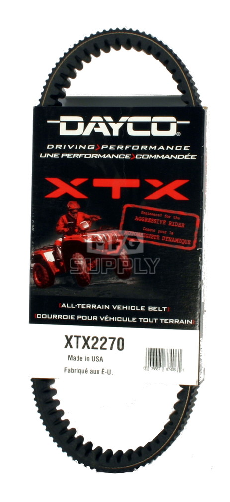 XTX2270 - Yamaha Dayco XTX (Xtreme Torque) Belt. Fits 98-00 Grizzly & Rhino models.