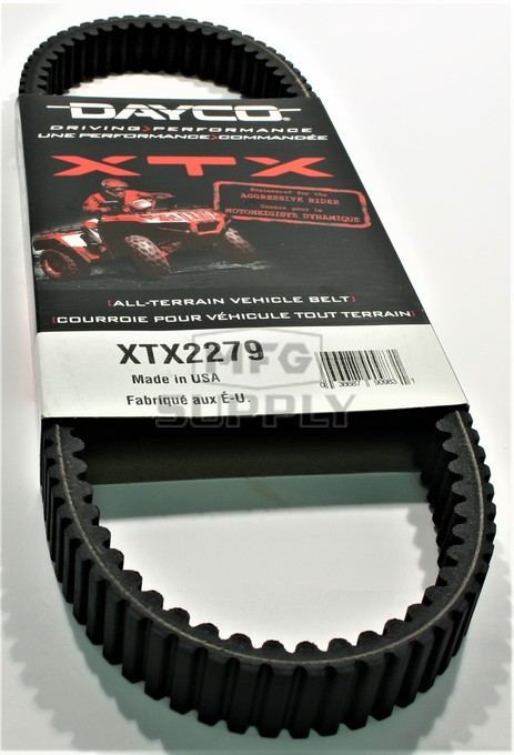 XTX2279 - Dayco XTX (Xtreme Torque) Belt. Fits 2016-newer Polaris Ranger & General 1000 models