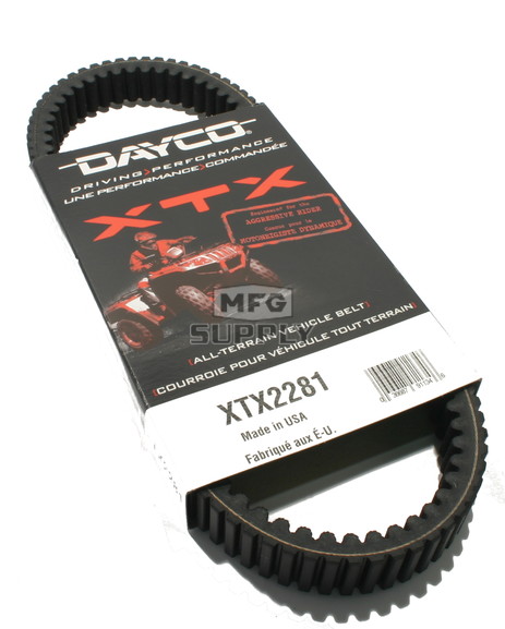 XTX2281 - Kawasaki Dayco XTX (Xtreme Torque) Belt. Fits 2015 Teryx & Teryx4 UTVs