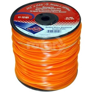 27-12151-Orange Diamond Cut Professional Trimmer Line