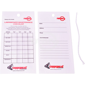 32-16480 - Service Maintenance Tag (Pack Of 50)