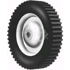 6-279 - 8" X 1.75" Steel Wheel with 1/2" ID Ball Bearing (Lug Tread)