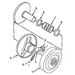 203022A - # 5: Movable Face & Hub for 40C Drive Clutch