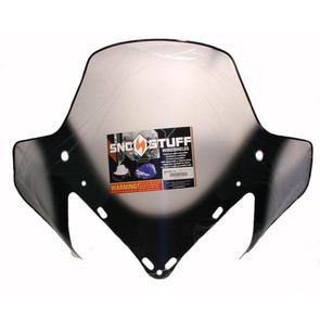 450-651-10 - Yamaha med 15-1/2" Black Graphics on Clear Windshield. RX-1, RS Vector, Rage.