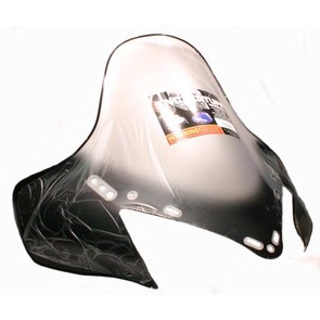 450-652-10 - Yamaha tall 17-1/2" Black Graphics on Clear Windshield. RX-1, RS Vector, Rage.